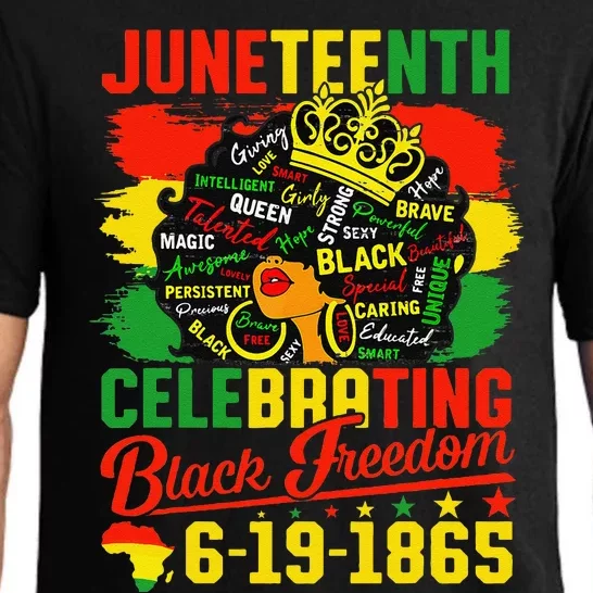 Juneteenth Freedom 1865 Celebrating Emancipation Black Women Pajama Set