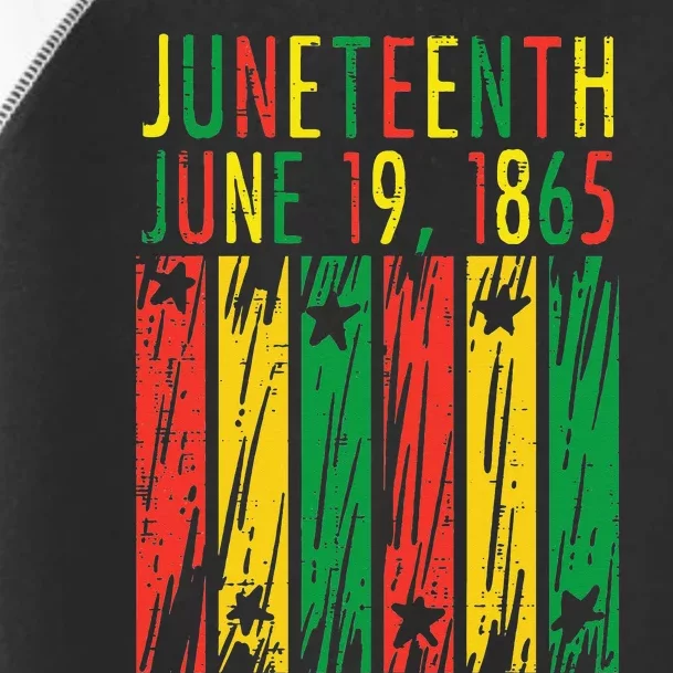 Juneteenth Flag 1865 June 19th Black African Pride Toddler Fine Jersey T-Shirt