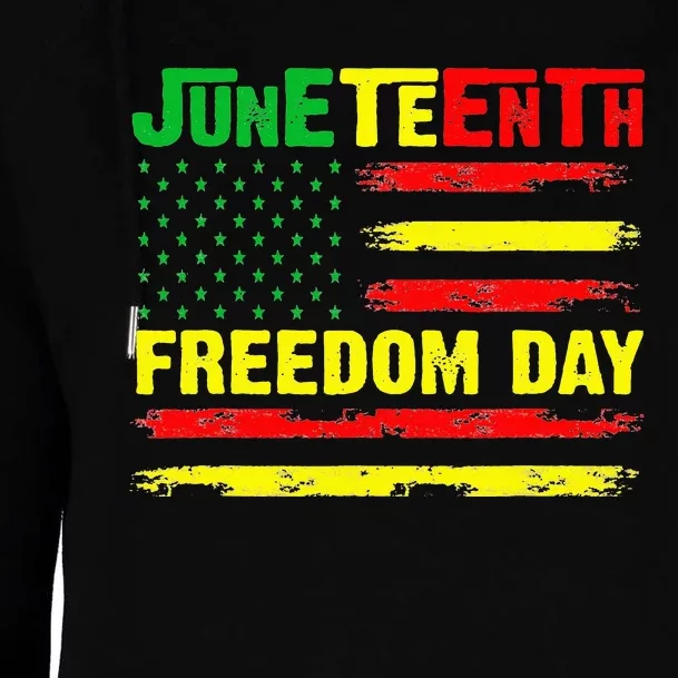 Juneteenth Flag 1865 Black Pride African American History Womens Funnel Neck Pullover Hood