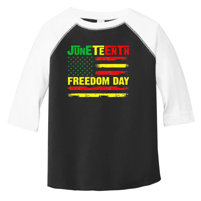 Juneteenth Flag 1865 Black Pride African American History Toddler Fine Jersey T-Shirt