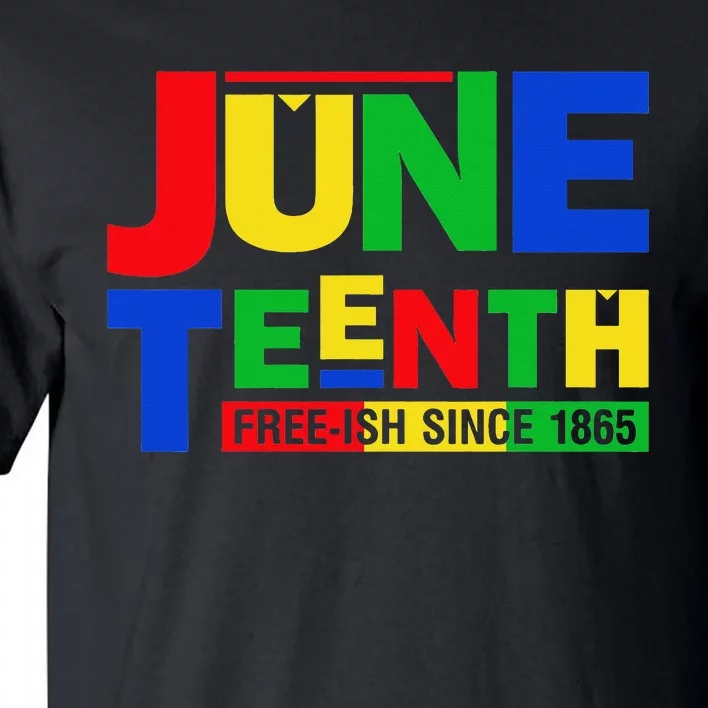 Juneteenth Freeish 1865 Black History Afro American Tall T-Shirt