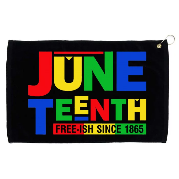 Juneteenth Freeish 1865 Black History Afro American Grommeted Golf Towel