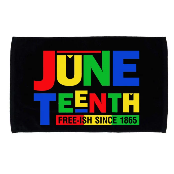 Juneteenth Freeish 1865 Black History Afro American Microfiber Hand Towel