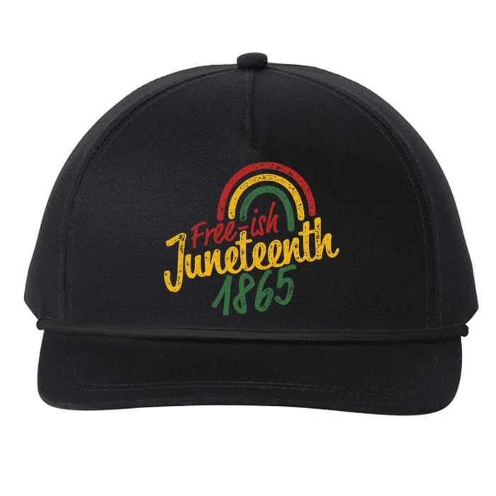 Juneteenth  Freeish 1865 Juneteenth Snapback Five-Panel Rope Hat