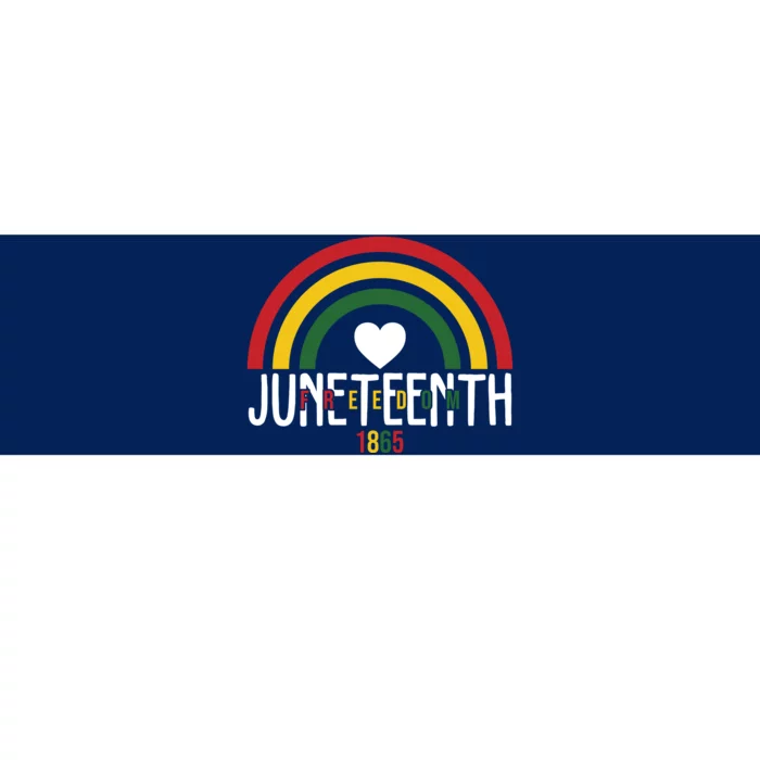 Juneteenth Freedom 1865 Rainbow Bumper Sticker