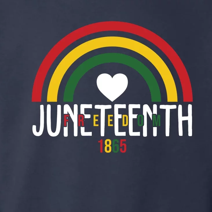 Juneteenth Freedom 1865 Rainbow Toddler Hoodie