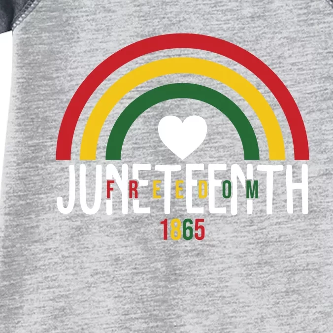 Juneteenth Freedom 1865 Rainbow Infant Baby Jersey Bodysuit