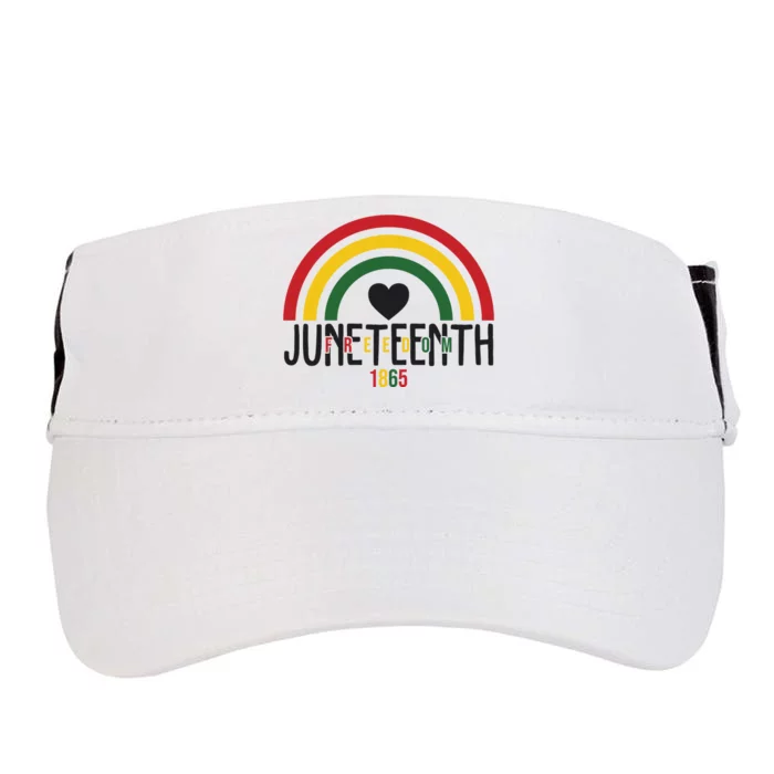 Juneteenth Freedom 1865 Rainbow Adult Drive Performance Visor