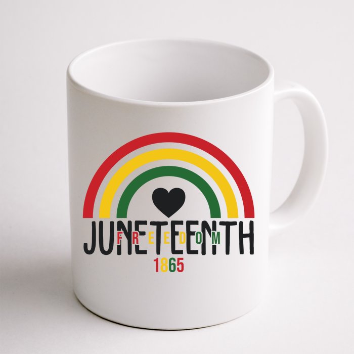 Juneteenth Freedom 1865 Rainbow Front & Back Coffee Mug