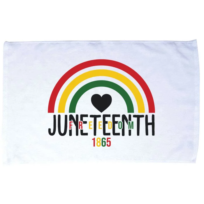 Juneteenth Freedom 1865 Rainbow Microfiber Hand Towel