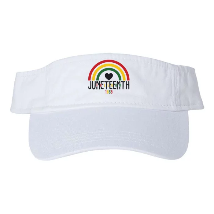 Juneteenth Freedom 1865 Rainbow Valucap Bio-Washed Visor