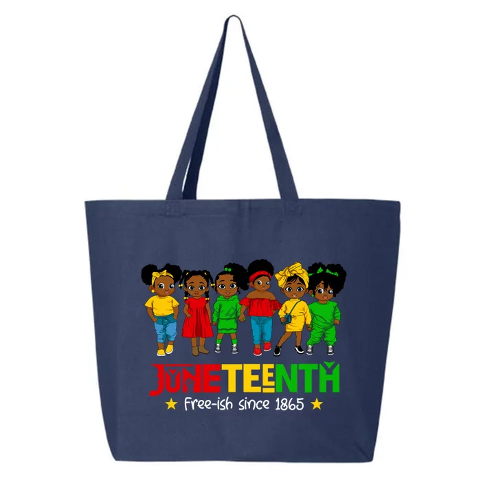 Juneteenth Freeish 1865 African American Queen Great Gift 25L Jumbo Tote