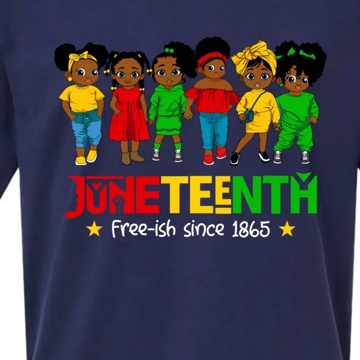 Juneteenth Freeish 1865 African American Queen Great Gift Sueded Cloud Jersey T-Shirt