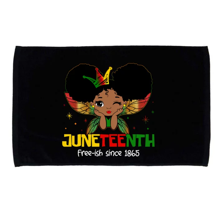 Juneteenth Freeish 1865 Black Freedom Queen Bhm Gift Microfiber Hand Towel