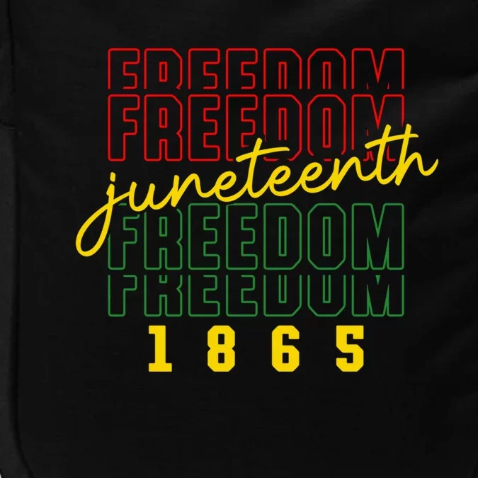 Juneteenth Freedom 1865 Celebrate Black History Month Gift Impact Tech Backpack