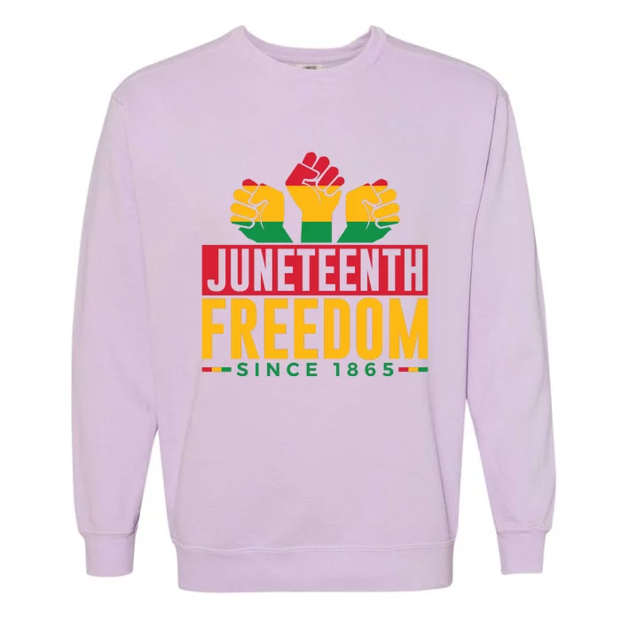 Juneteenth Freedom Art Garment-Dyed Sweatshirt