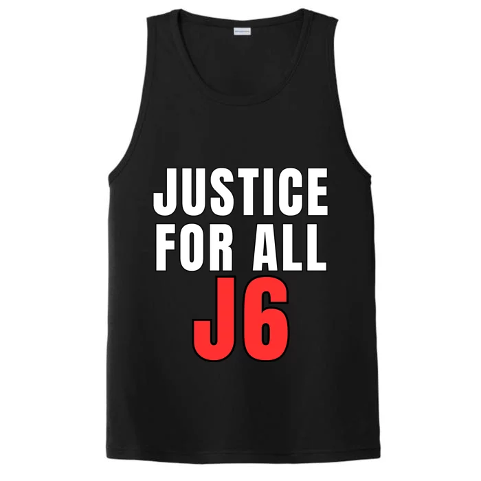 Justice For All J6 Red White And Blue, Freedom, First Amendment Performance Tank