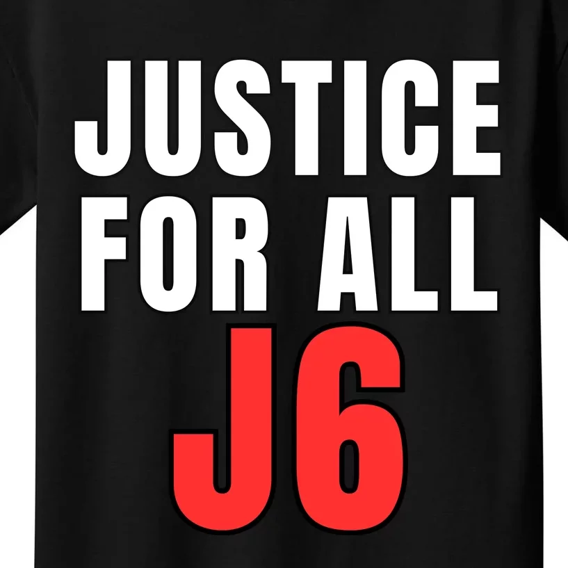 Justice For All J6 Red White And Blue, Freedom, First Amendment Kids T-Shirt