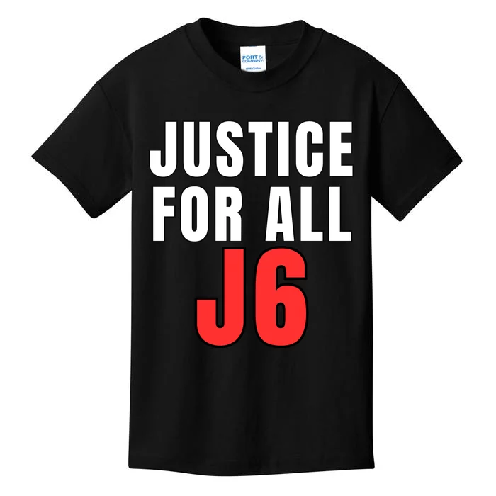 Justice For All J6 Red White And Blue, Freedom, First Amendment Kids T-Shirt