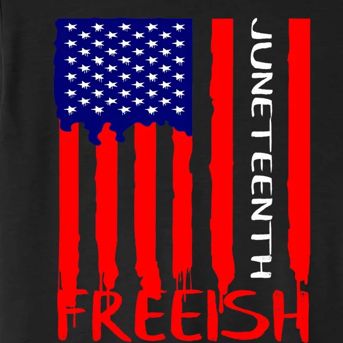 Juneteenth Freeish American Flag ChromaSoft Performance T-Shirt