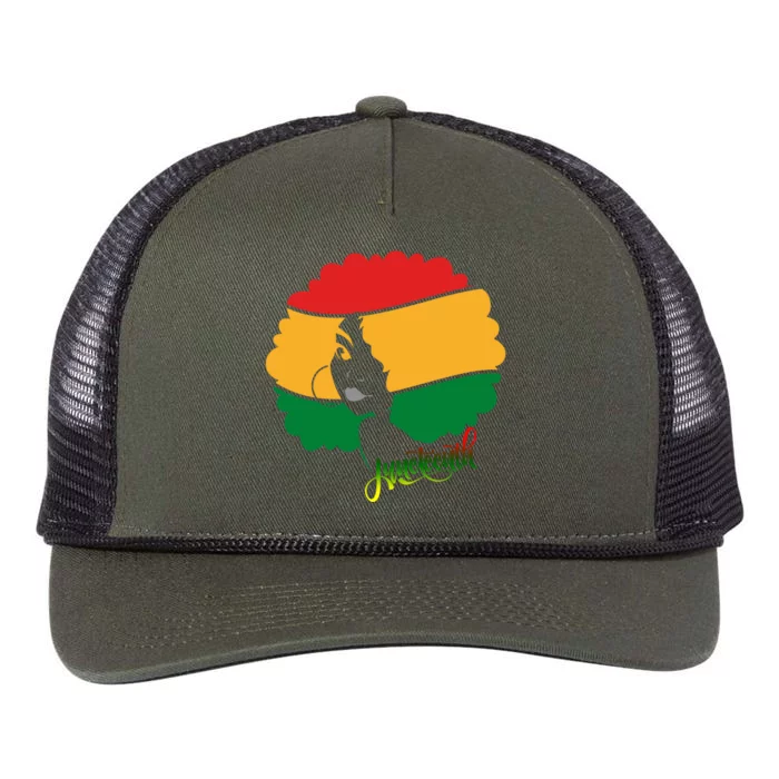 Juneteenth Female Afro African American Retro Rope Trucker Hat Cap