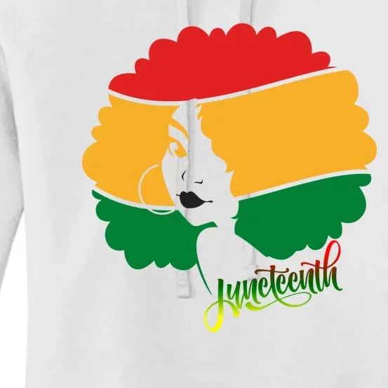 Juneteenth Female Afro African American Women's Pullover Hoodie