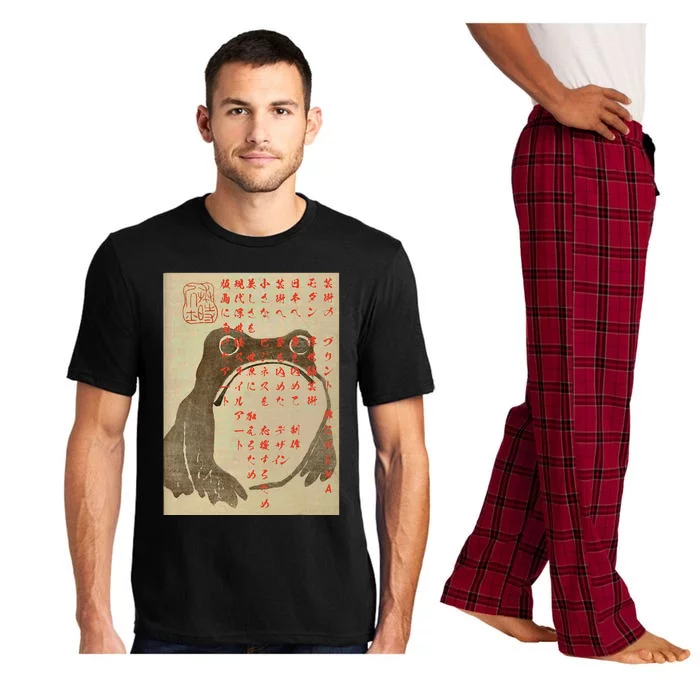 Japanese Frog Art Ukiyoe Print Pajama Set