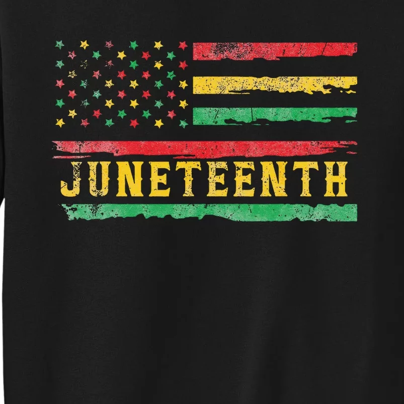 Juneteenth Flag African American Wo Sweatshirt