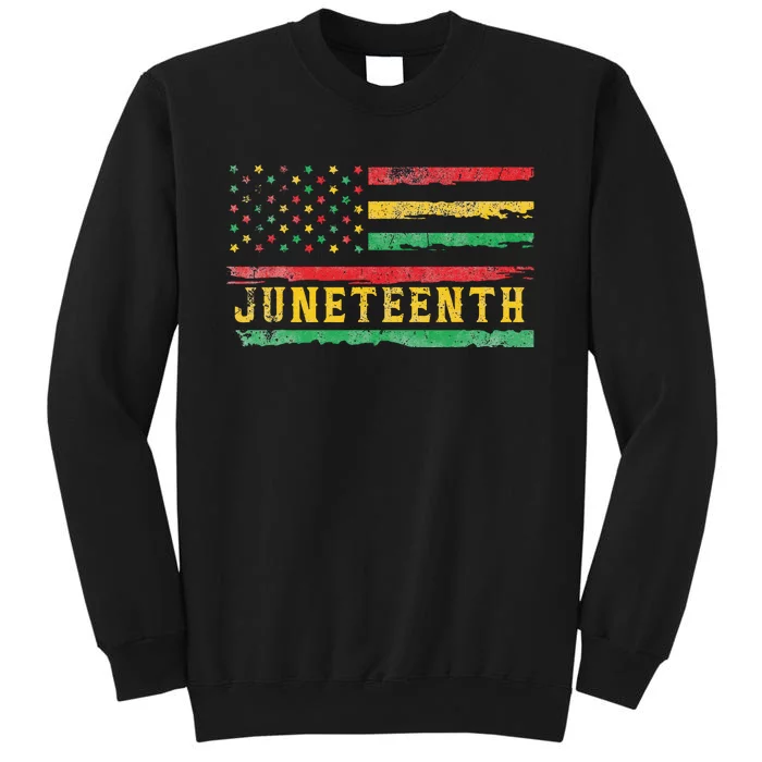 Juneteenth Flag African American Wo Sweatshirt