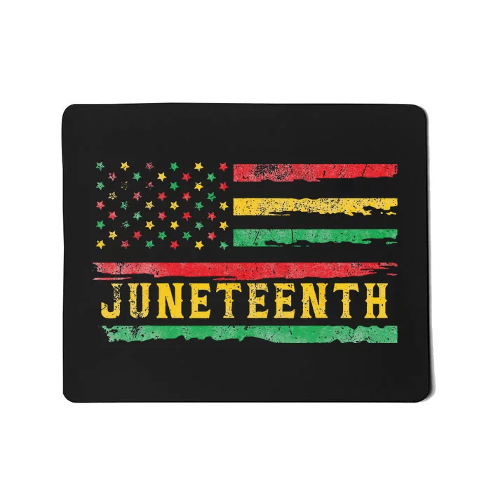 Juneteenth Flag African American Wo Mousepad