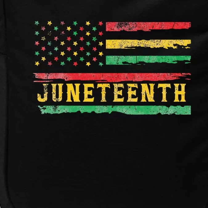 Juneteenth Flag African American Wo Impact Tech Backpack