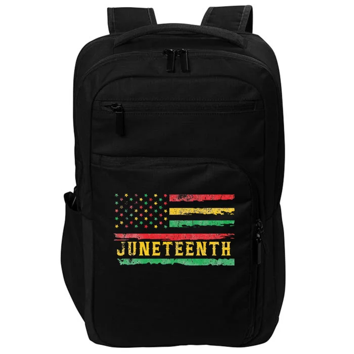 Juneteenth Flag African American Wo Impact Tech Backpack