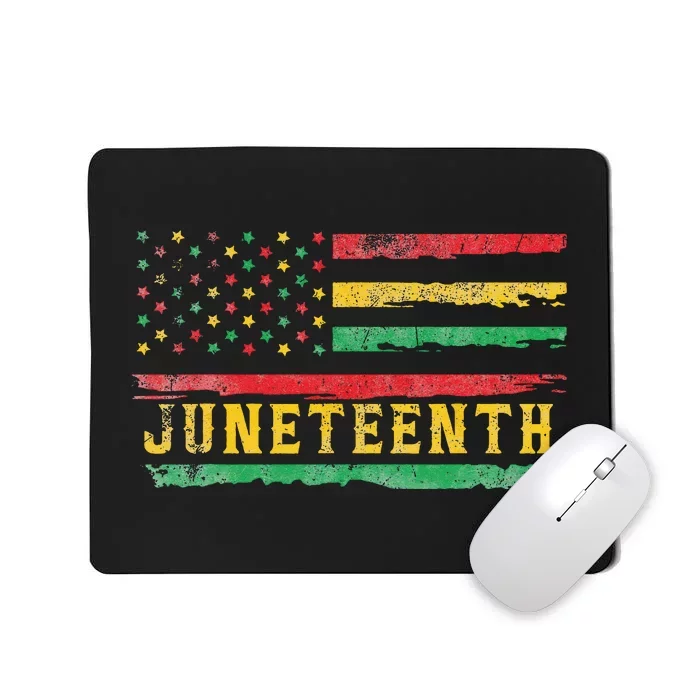 Juneteenth Flag African American Wo Mousepad