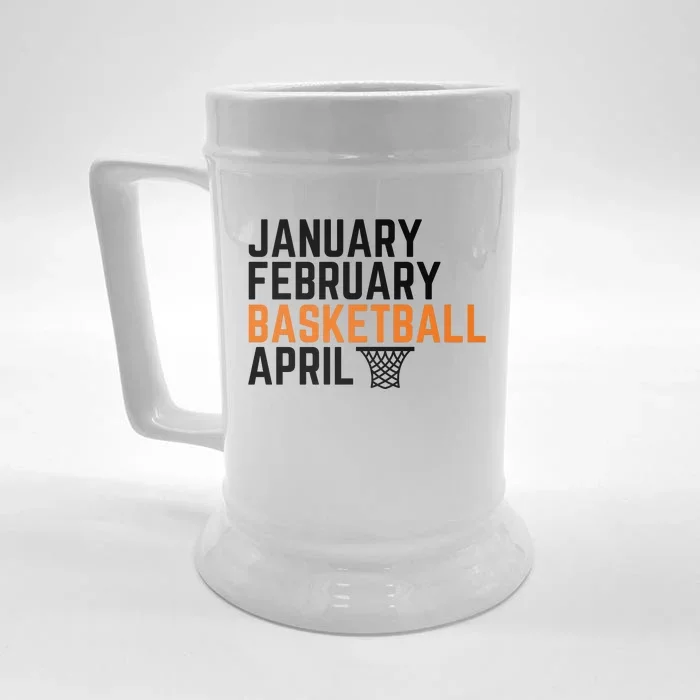 January February Basketball April Madness College Front & Back Beer Stein