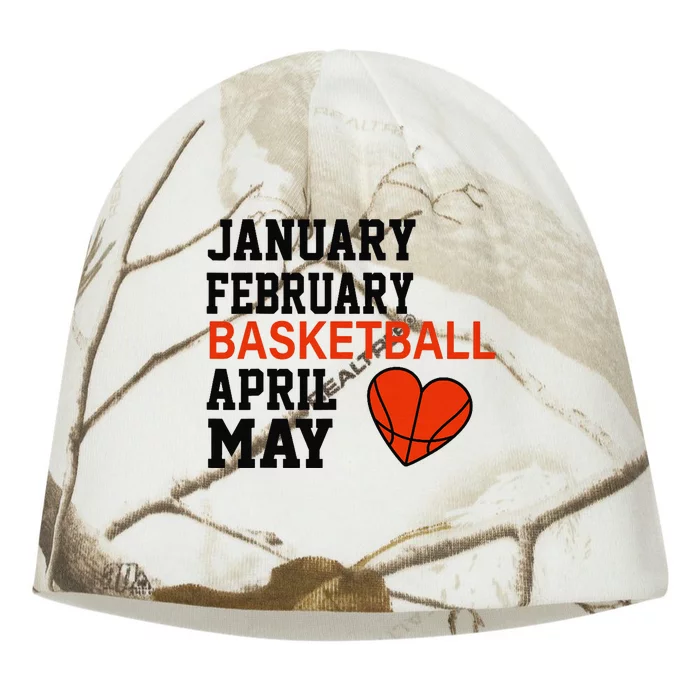 January February Basketball April Funny Apparel Kati - Camo Knit Beanie