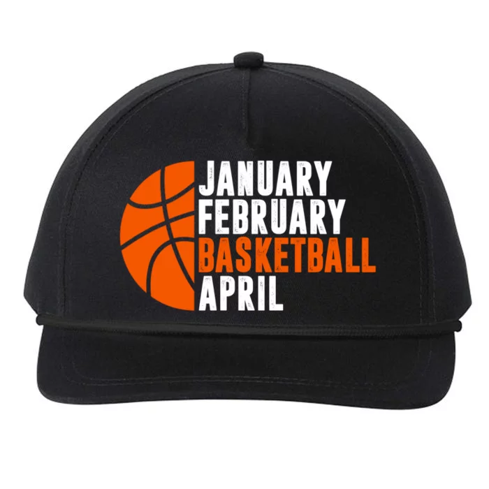 January February Basketball April Madness College Basketball Season Snapback Five-Panel Rope Hat