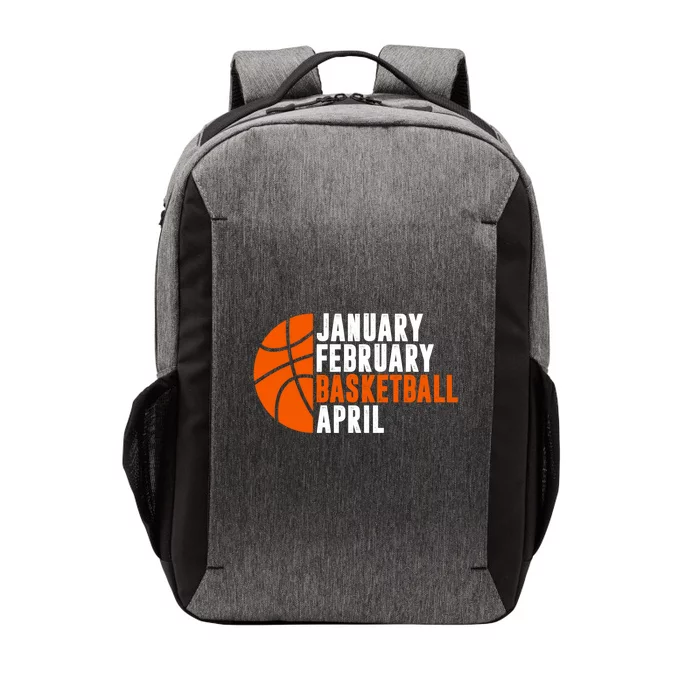 January February Basketball April Madness College Basketball Season Vector Backpack