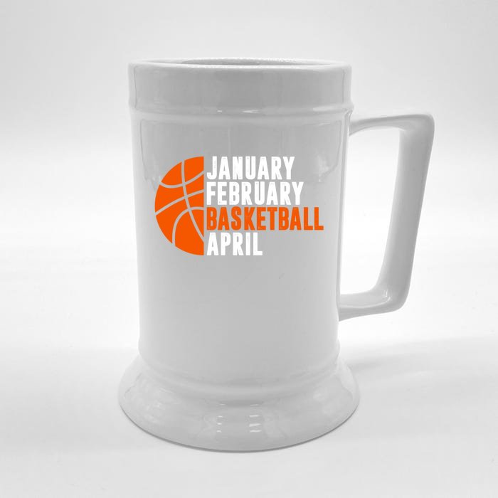 January February Basketball April Madness College Basketball Season Front & Back Beer Stein