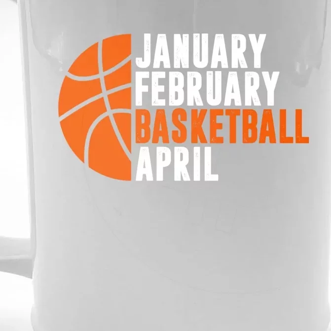 January February Basketball April Madness College Basketball Season Front & Back Beer Stein