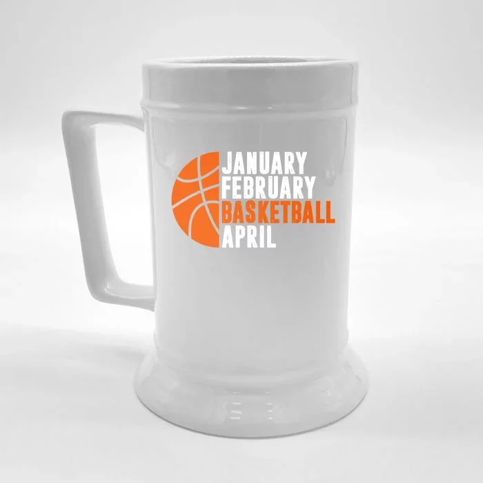 January February Basketball April Madness College Basketball Season Front & Back Beer Stein