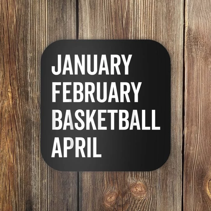 January February Basketball April Madness College Coaster