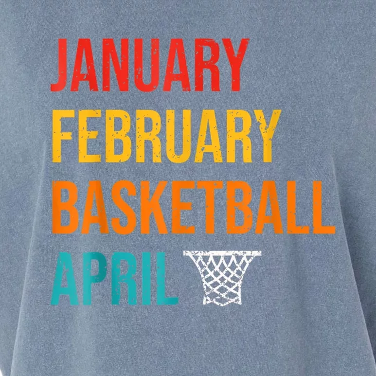 January February Basketball April Madness College Garment-Dyed Women's Muscle Tee