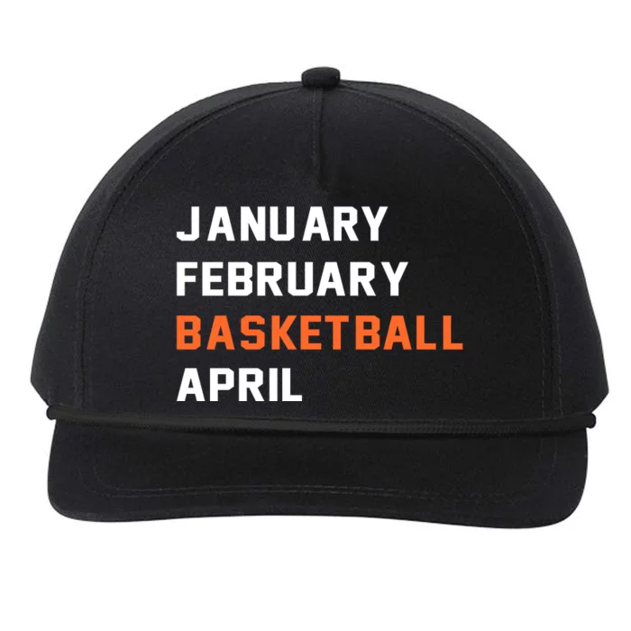 January February Basketball April College Basketball Fan Snapback Five-Panel Rope Hat