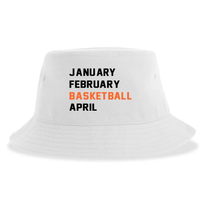 January February Basketball April College Basketball Fan Sustainable Bucket Hat