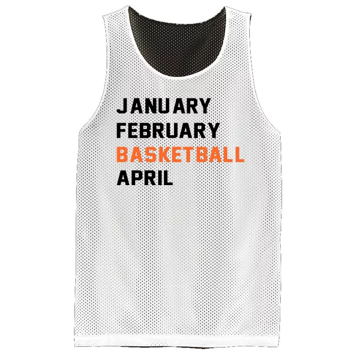 January February Basketball April College Basketball Fan Mesh Reversible Basketball Jersey Tank