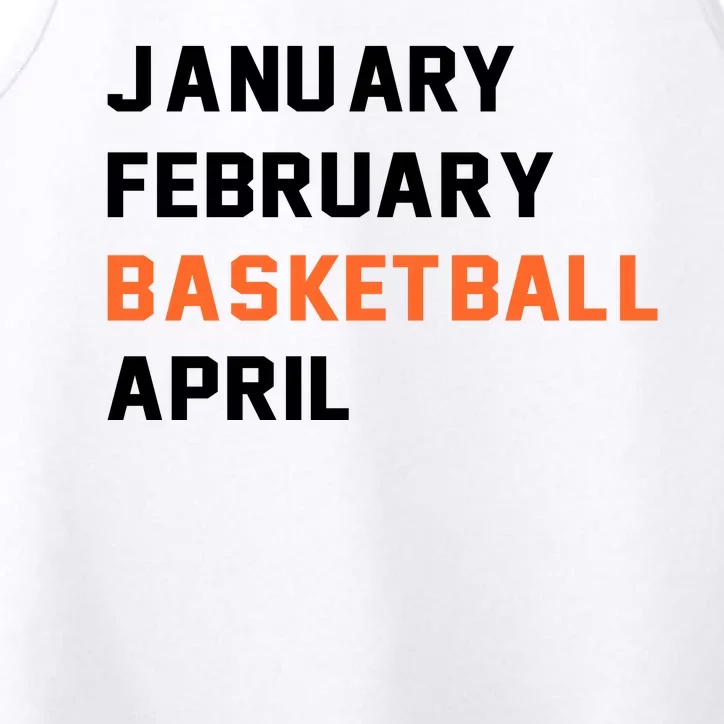 January February Basketball April College Basketball Fan Performance Tank