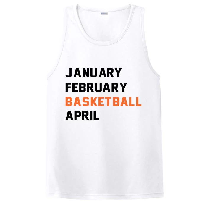 January February Basketball April College Basketball Fan Performance Tank