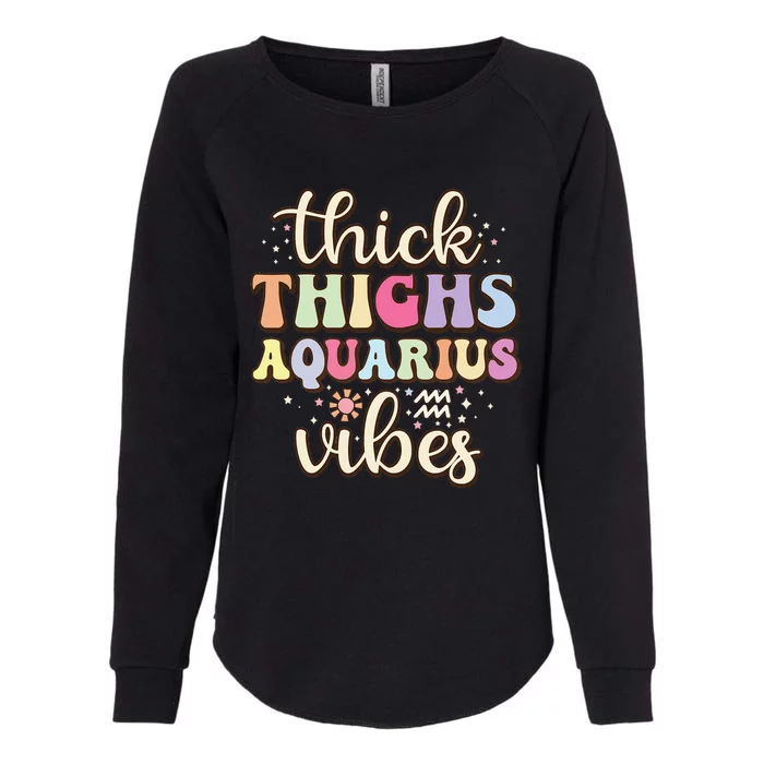 January February birthday astrology Aquarius Zodiac sign Womens California Wash Sweatshirt