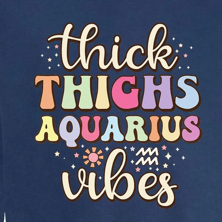 January February birthday astrology Aquarius Zodiac sign Garment-Dyed Sweatshirt