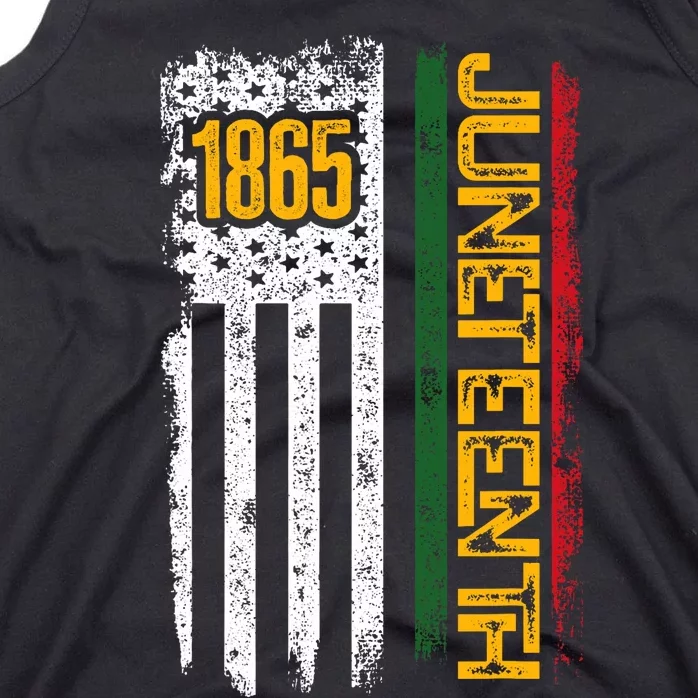 Juneteenth Flag Black History Vintage 1865 Juneteenth Tank Top